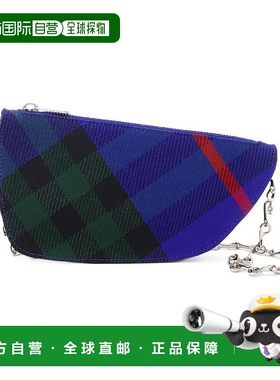 BURBERRY 女士单肩包 8086013 SS2024 蓝色 Burberry Micro Shiel