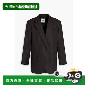 潮奢 外套 Sandro 细条纹羊毛混纺西装 SFPVE01095BLA 女士 1h可退