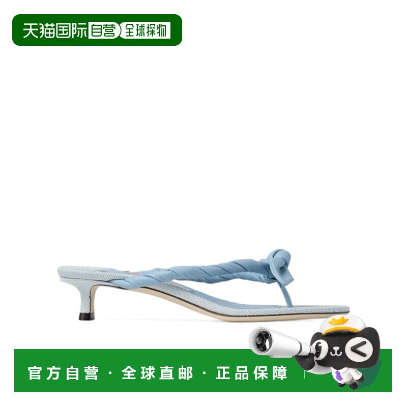 JIMMY CHOO 女士凉鞋 LISS35DKNBLUE SS2026 蓝色 编织结高跟凉鞋
