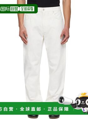 1h可退 潮奢 Balmain 巴尔曼 男士 白色 Straight-Cut 牛仔裤 GH1