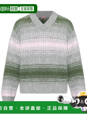 KENZO 男士针织衫 FF65PU7423CG93 AW2025 灰色 V-neck sweater