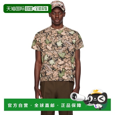 1h可退 潮奢 Stockholm Surfboard Club 男士 棕色 Airbrush T 恤