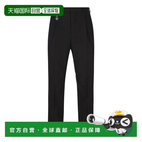 PRADA 男士休闲裤 UP041919AMSOOOF0002 CO 黑色 Cotton pants