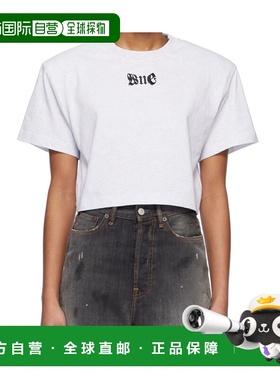 WE11DONE 女士T恤 WDTT025712WGY SS2025 白色 短款T恤