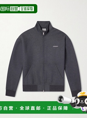 潮奢 CARHARTT WIP 男士 Alda Logo刺绣棉混纺拉链运动衫 I036056