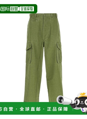 KENZO 男士休闲裤 FF55PA2459GD48 SS2025 绿色 Green cotton car