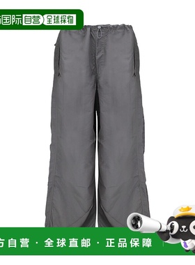 AUTRY 女士休闲裤 PAPX19NL AW2024 灰色 松紧抽绳休闲裤阔腿裤