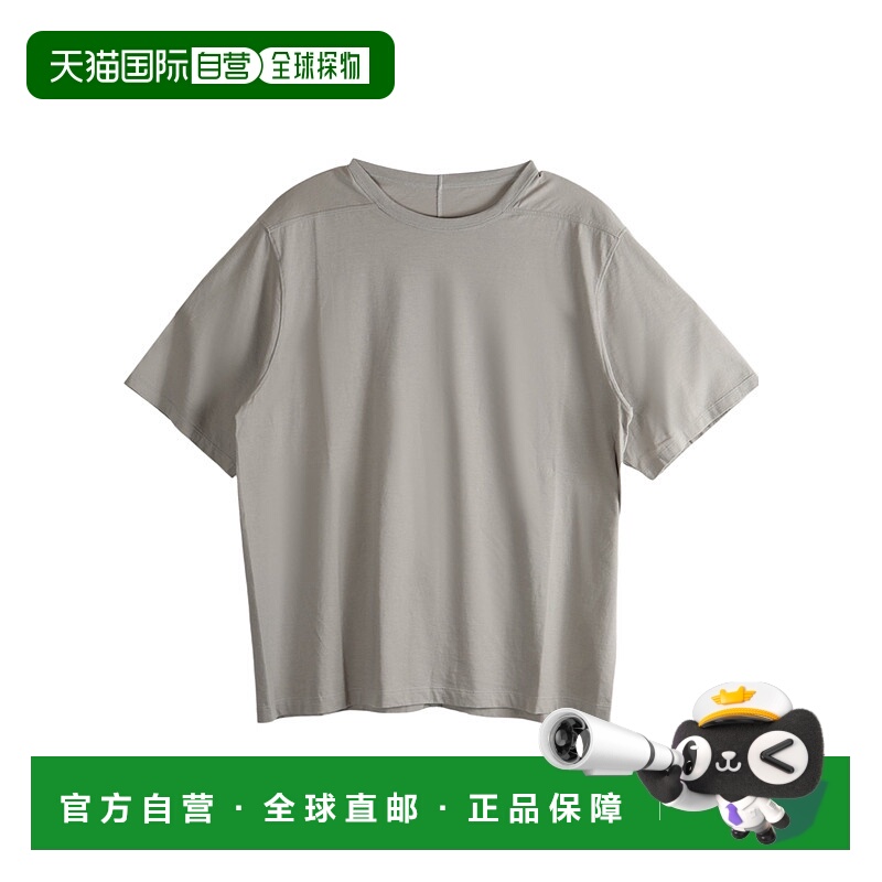 1h可退 RICK OWENS 男士T恤 RU02E1232JA08 AW2025 灰色