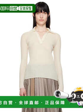 1h可退 潮奢 Moncler 盟可睐 女士 灰白色长袖 Polo 衫 K10939A00