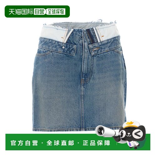 Mm6 Maison Margiela 马丁 马吉拉 MM6 女士 蓝色牛仔短裙 S52MC0