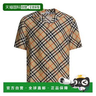 巴宝莉 Burberry 男士 宽松款 8091202 1h可退 真丝衬衫 潮奢