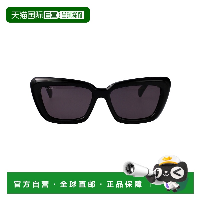 1h可退 MAX MARA 女士太阳镜 ELIZABETH01A AW2025 黑色 Sunglass