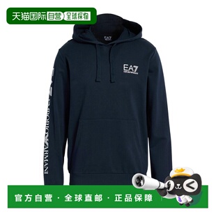 潮奢 Ea7 男士 连帽运动衫 blue蓝色 舒适时尚