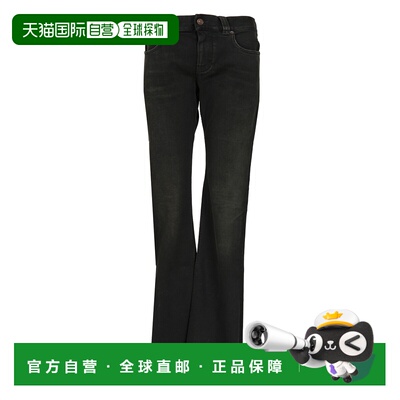 BALENCIAGA 女士牛仔裤 838692TSWC38582 AW2025 黑色喇叭裤