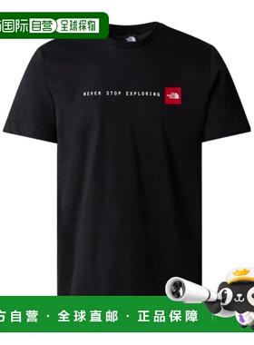 THE NORTH FACE 男士T恤 NF0A87NSJK3 CO 黑色 Never Stop Explor