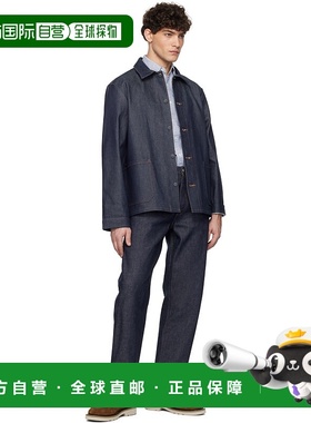 A.P.C. 男士外套 COHESH09212IAI SS2025 蓝色 腰带环牛仔裤