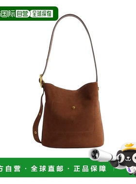 1h可退 COACH 女士斜挎包 CCC24B4WBR AW2025 棕色 Bleecker 水桶