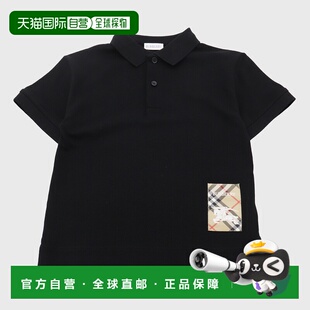 BURBERRY 黑色 男童T恤 AW2025 Polo 8105079A1189 1h可退