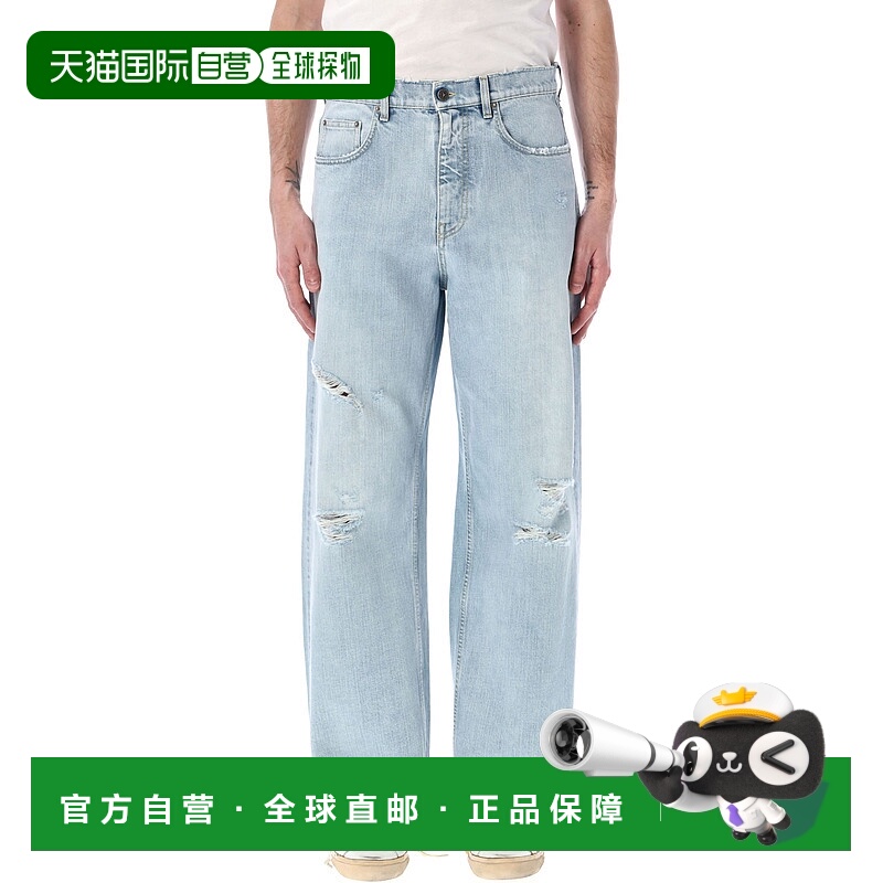 1h可退 潮奢 GOLDEN GOOSE 男士 蓝色 Lived-In Effect 牛仔裤 GM