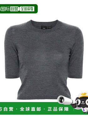 PINKO 女士针织毛衣 103942A229I42 AW2024 灰色 Crewneck