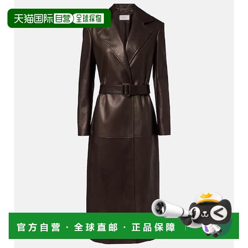 1h可退 潮奢 The Row 女士 Raisa 皮革大衣 brown棕色 舒适时尚