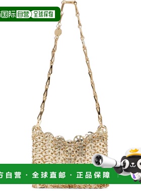1h可退 潮奢 Rabanne 女士 金色 Iconic Nano 1969 单肩包 20PSS0