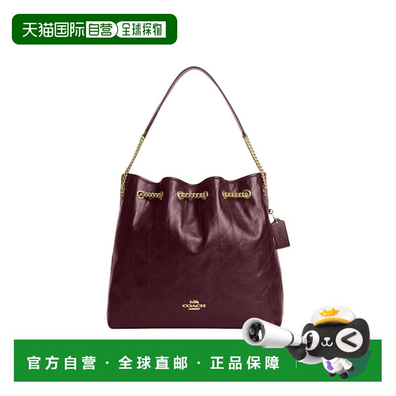 COACH 奥莱款Evelyn 女士皮质单肩手提包CCZ81IMORX