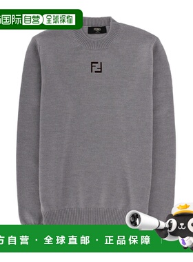 FENDI 男士针织衫 FZX091AW09F1UVT SS2026 灰色 圆领套头衫
