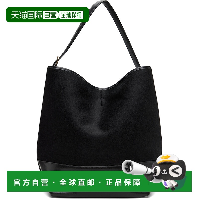 1h可退 潮奢 TOTÊME 女士 黑色 Belted Double 托特包 251WAL0069