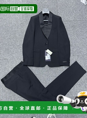 PRADA 男士休闲套装 UAF4211099F0002 SS2025 黑色 单排扣西装外