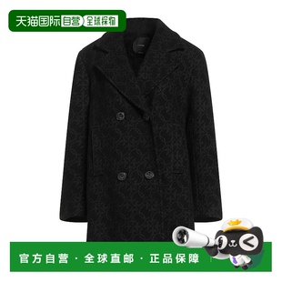 品高 女士 大衣 1h可退 舒适时尚 Pinko black黑色 潮奢