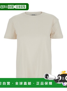 1h可退 潮奢 'S Max Mara 女士 白色圆领棉质T恤 2619971021600