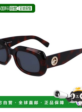 1h可退 LONGCHAMP 女士太阳镜 LO716S230 CO 棕色 几何框太阳镜