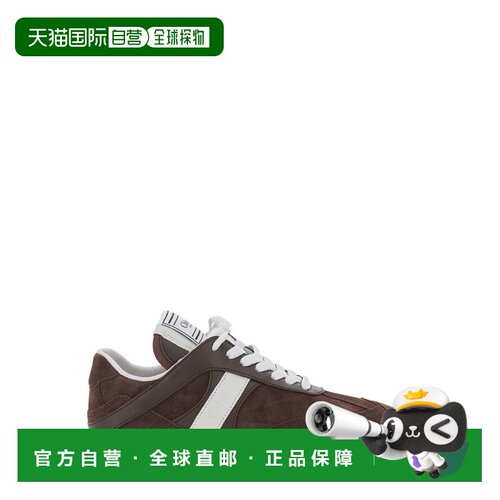 Chloe 蔻依 女士 the for 棕色低帮带Logo拼接鞋舌绒面革运动鞋 C