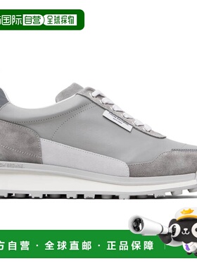1h可退 潮奢 Thom Browne 汤姆 布朗 男士 灰色 Vitello Calf Alu