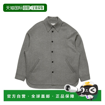 ACNE STUDIOS 男士夹克 B90905DFL AW2026 灰色 羊绒混纺外套式衬