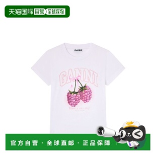 GANNI 女士T恤 A1050185151 SS2026 白色