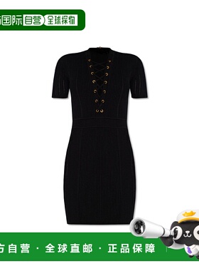 BALMAIN 女士半身裙 CF1R6031KF240PA AW2024 黑色 Balmain Knitt