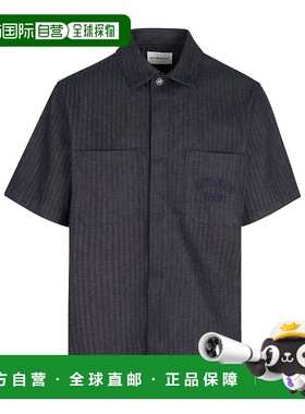 GIVENCHY 男士衬衫 BM616G516U401 AW2025 黑色 短袖衬衫男装