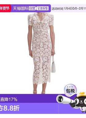 1h可退 SELF-PORTRAIT 女士连衣裙 SS25146MW SS2025 花色 蕾丝中