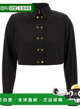 1h可退 潮奢 Elisabetta Franchi 女士 短款缎面衬衫 CA09756E2