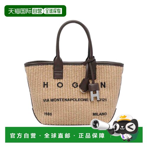 HOGAN 女士斜挎包 KBW01TA5100UYI7E06 SS2026 花色编织包单肩包