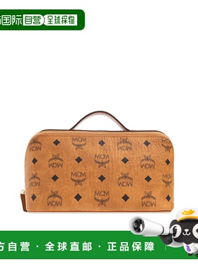 MCM 女士手提包 MXZESTT06CO0COGNAC CO 花色 Wash bag with mono