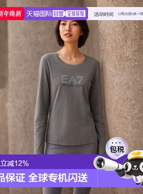 ARMANI 阿玛尼/女士时尚百搭圆领长袖T恤6GTT61J29Z针织