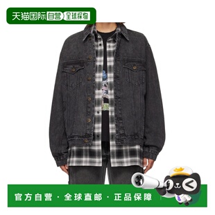 WE11DONE 女士西服 WDDJ324317UBK AW2024 黑色 长袖牛仔外套