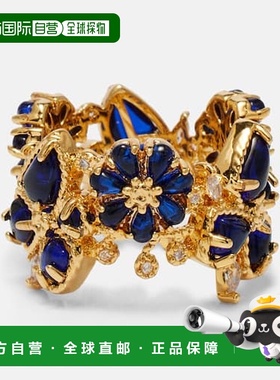 1h可退 潮奢 ZIMMERMANN 女士 Bloom 带子精饰镀金戒指