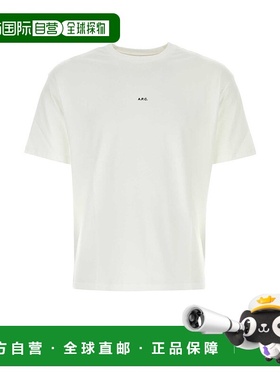 A.P.C. 男士T恤 COHBWH26386TAG CO 白色 T-SHIRT BOXY MICRO LOG