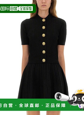 BALMAIN 女士针织衫 FF1KL230KI500PA AW2025 黑色 Cardigan In M