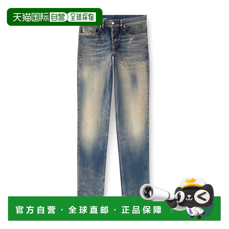 1h可退 DIESEL 男士牛仔裤 A1022909M1801 AW2025 灰色 2023 d-fi
