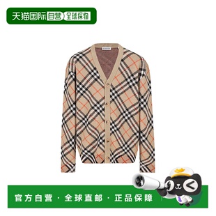 巴宝莉 女童 KG5 1h可退 童装 Burberry 麦色格纹针织衫 8104 潮奢